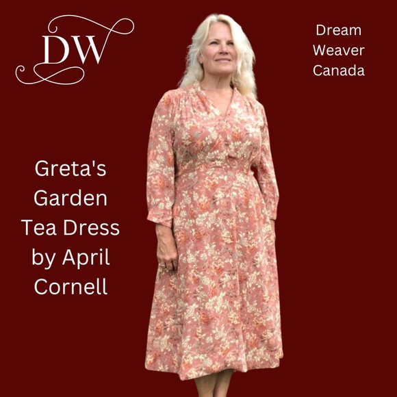 Greta's Garden Tea Dress Terracotta | April Cornell - Picture 1 of 8
